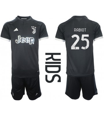 Juventus Adrien Rabiot #25 Kolmas Pelipaita Lasten 2023-24 Lyhyet Hihat (+ Lyhyet housut)